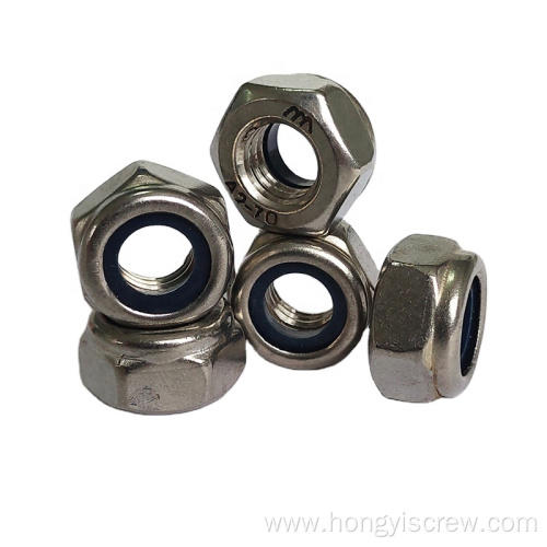 Stainless Steel Lock Nuts m4 with Nylon Insert